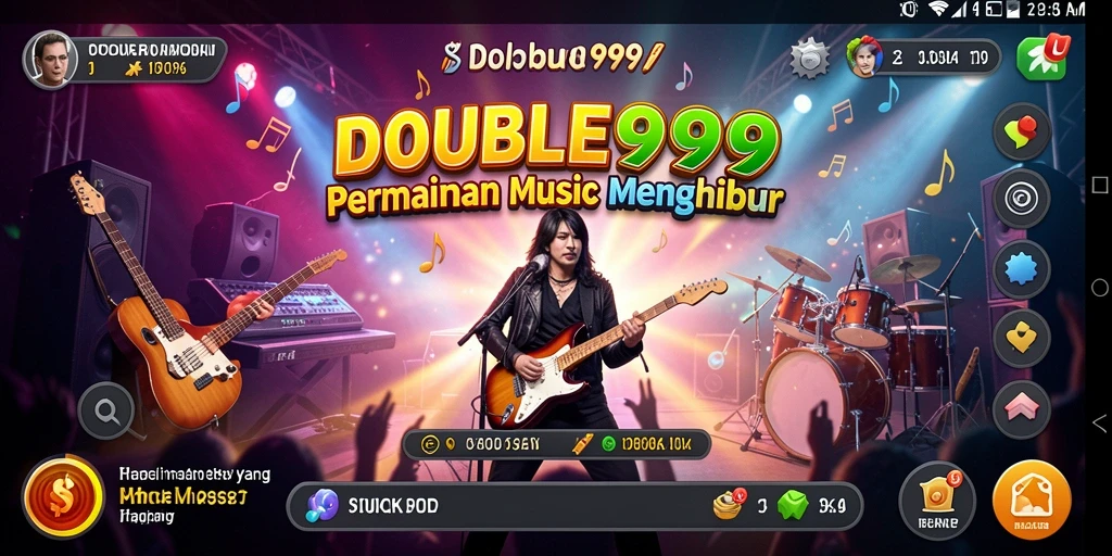 Screenshot gameplay <strong>DOUBLE999</strong> menampilkan aksi seru dalam permainan musik.