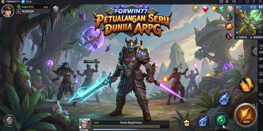 Screenshot gameplay FORWIN77 menunjukkan aksi pertarungan yang intens dan seru.
