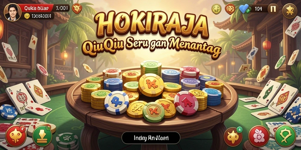 Screenshot dari gameplay QiuQiu HOKIRAJA yang menegangkan.