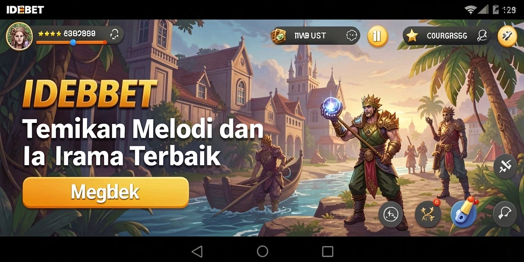 Tampilan gameplay IDEBET yang penuh warna dan interaktif.