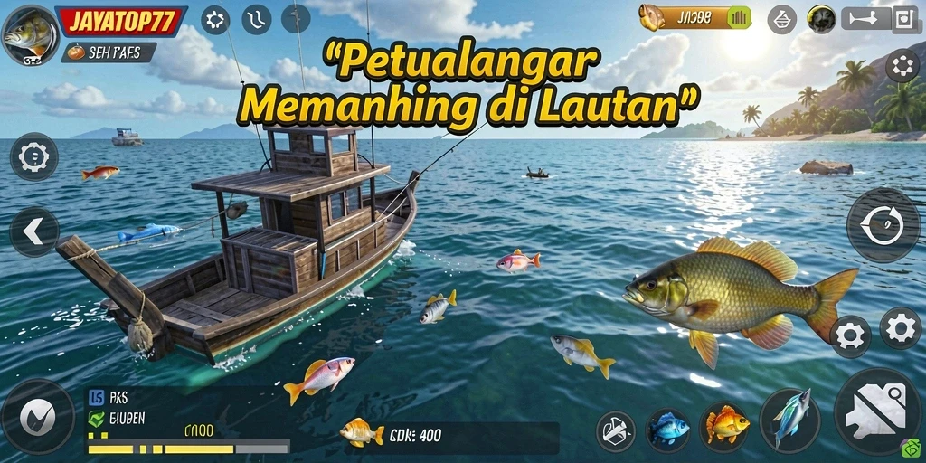 Gameplay menarik dari JAYATOP77 saat menangkap ikan.