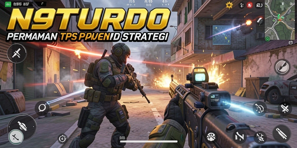 Gambaran aksi intens dalam gameplay N9TURBO yang mendebarkan.