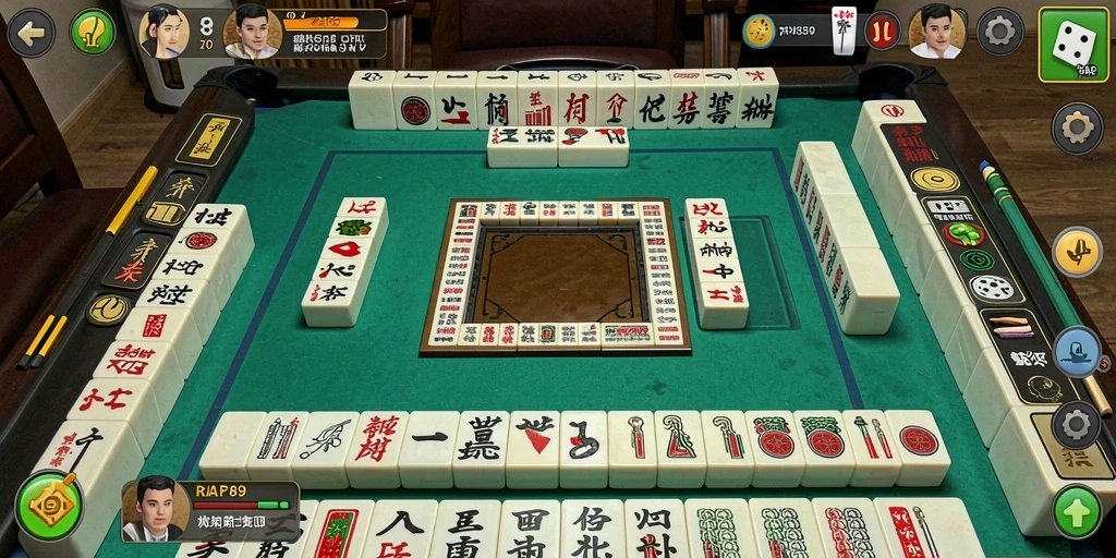 Screenshot utama RAP89 menampilkan gameplay Mahjong yang menarik.