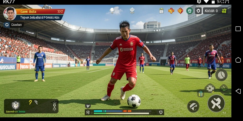 Tampilan gameplay seru dan mendebarkan dalam RK77.