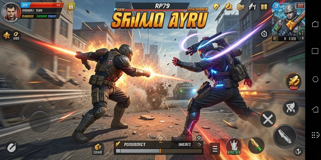 Tampilan gameplay seru di RP79 dengan aksi petualangan yang mendebarkan.