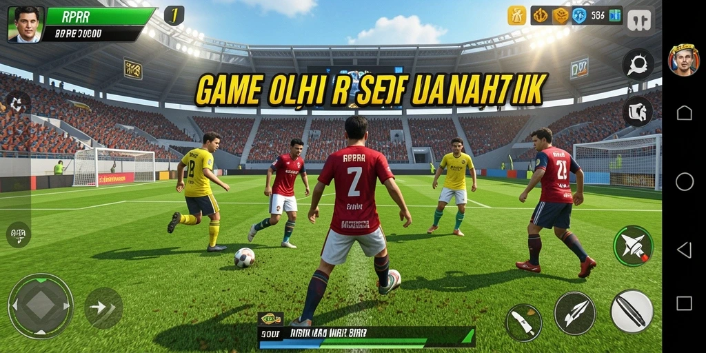 Tangkapan layar RPRR menunjukkan aksi seru dalam pertandingan olahraga.