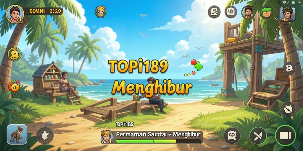 Tampilan gameplay santai dan menyenangkan di TOPI189.